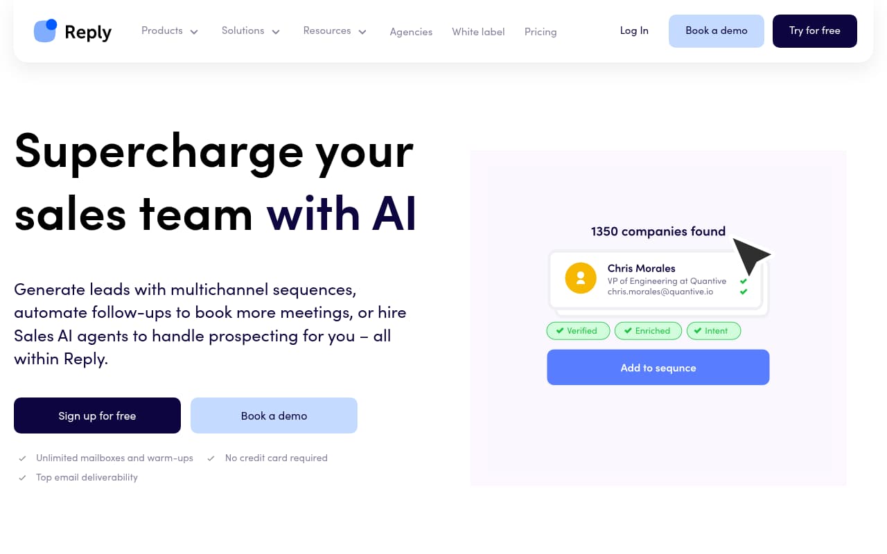 Reply.io – L'engagement commercial multicanal propulsé par des agents IA