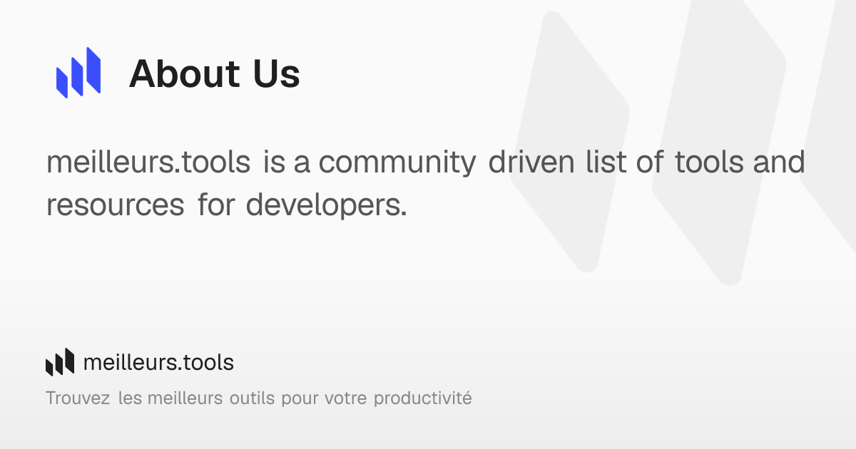 About Us – meilleurs.tools